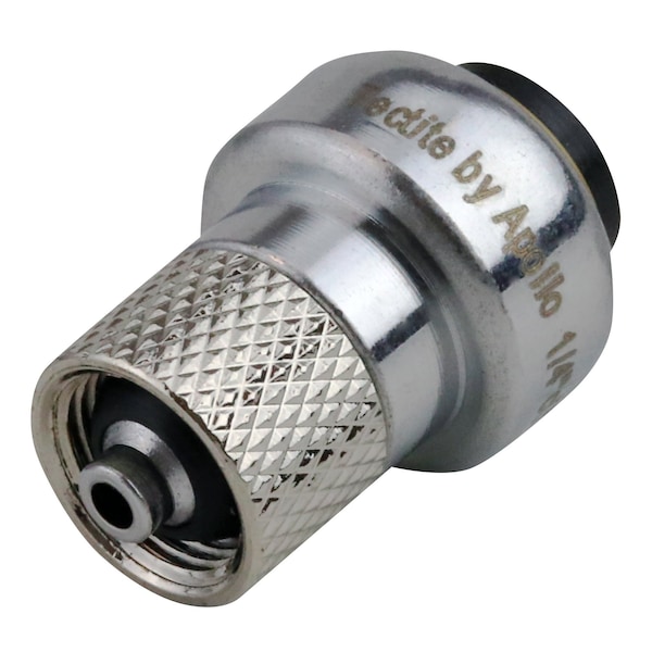 Apollo 1/4 in. (3/8 in. O.D.) x 1/4 in. Chrome Compression Stop Valve Connector FSBFAU14 - main